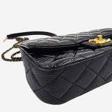 Sjælden SMALL PATENT GOATSKIN CC EYELET FLAP