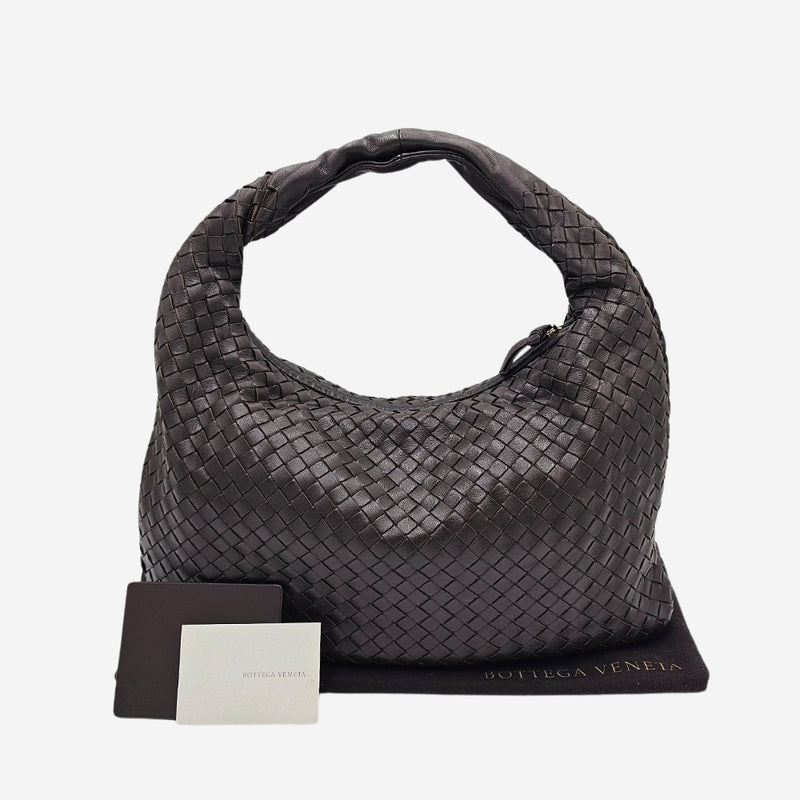 MEDIUM MØRKEBRUN CLASSIC VENETA HOBO