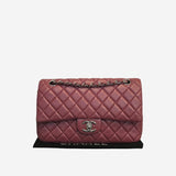 Rose Fonce CLASSIC DOUBLE FLAP MEDIUM