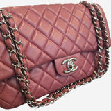 Rose Fonce CLASSIC DOUBLE FLAP MEDIUM