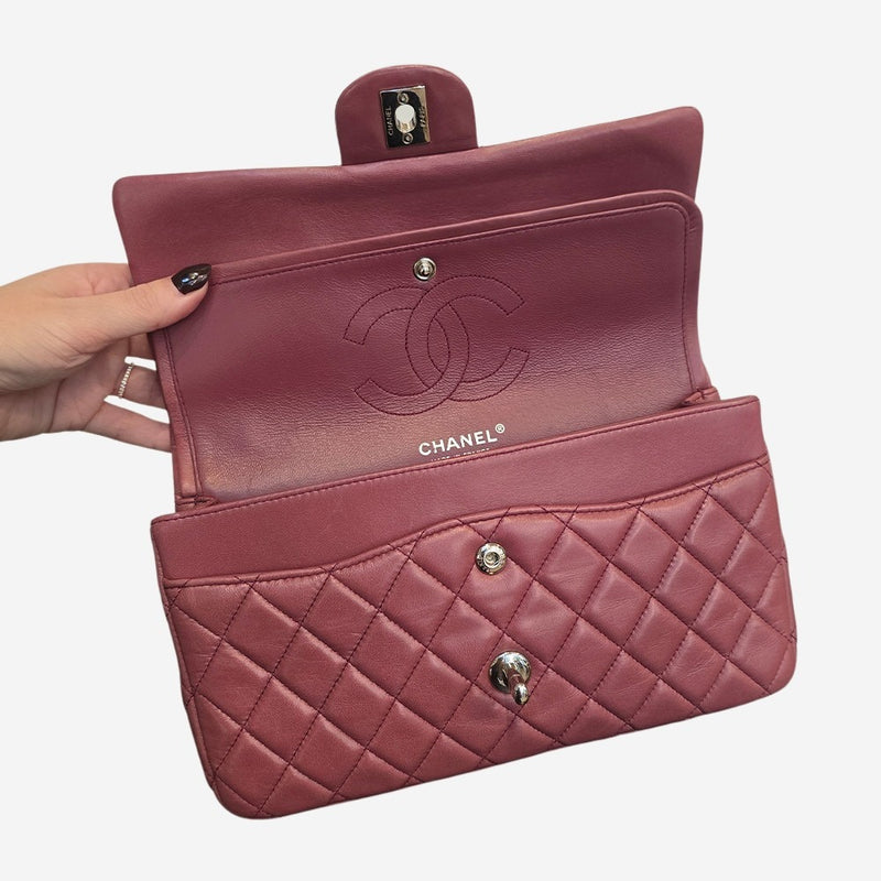 Rose Fonce CLASSIC DOUBLE FLAP MEDIUM