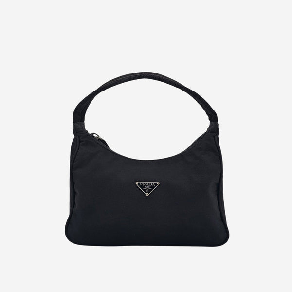 Sort Nylon Hobo