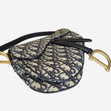 Oblique Jacquard saddle bag