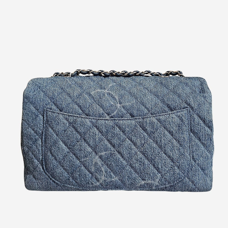 20B large denimblå single flap